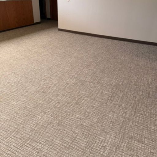 grey commercial carpets in office